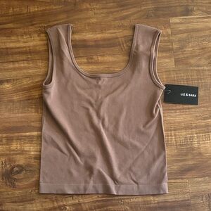 Liz & Sara Women's Brown Tank Top